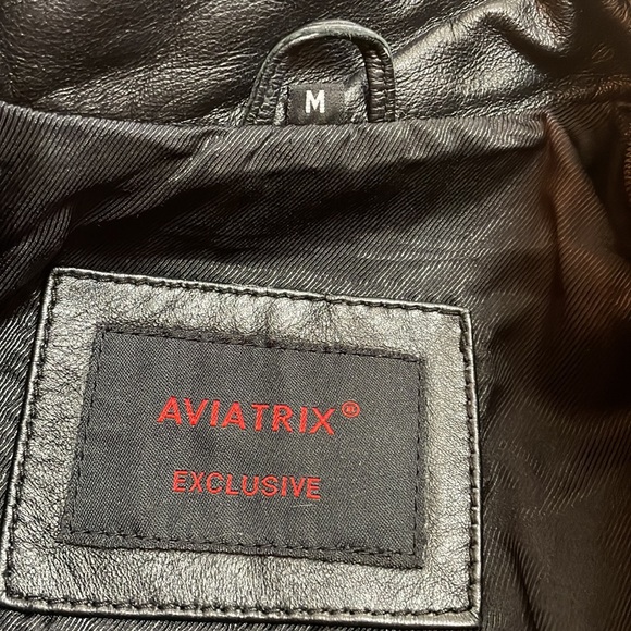 Aviatrix Leather Jacket Size:M - Picture 3 of 8